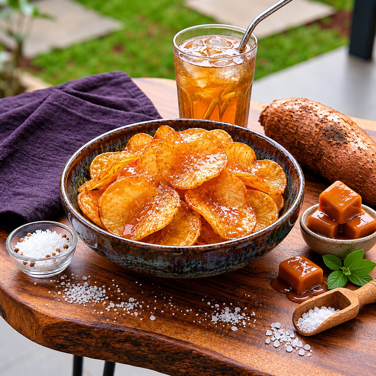 Keripik Singkong Caramel